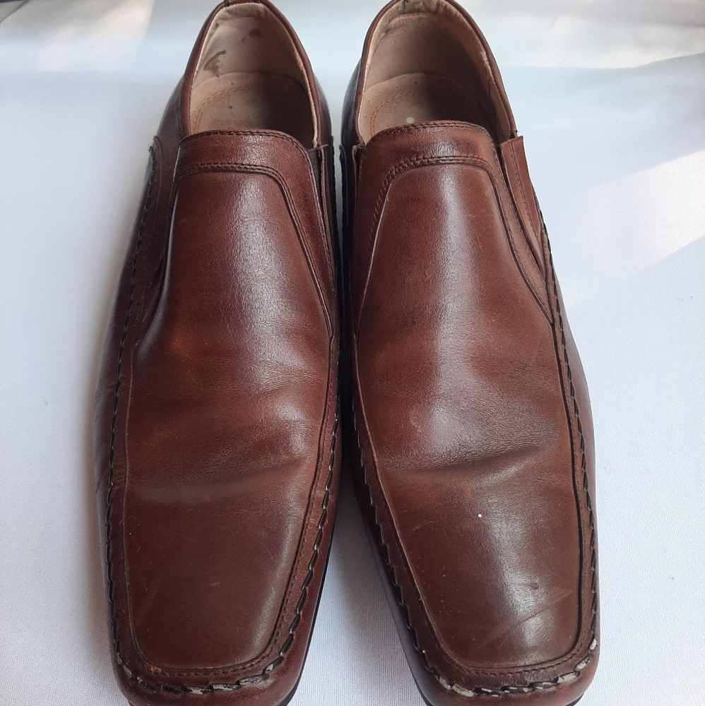 STACY ADAMS MEN'S SLIP ON BROWN SIZE 8M